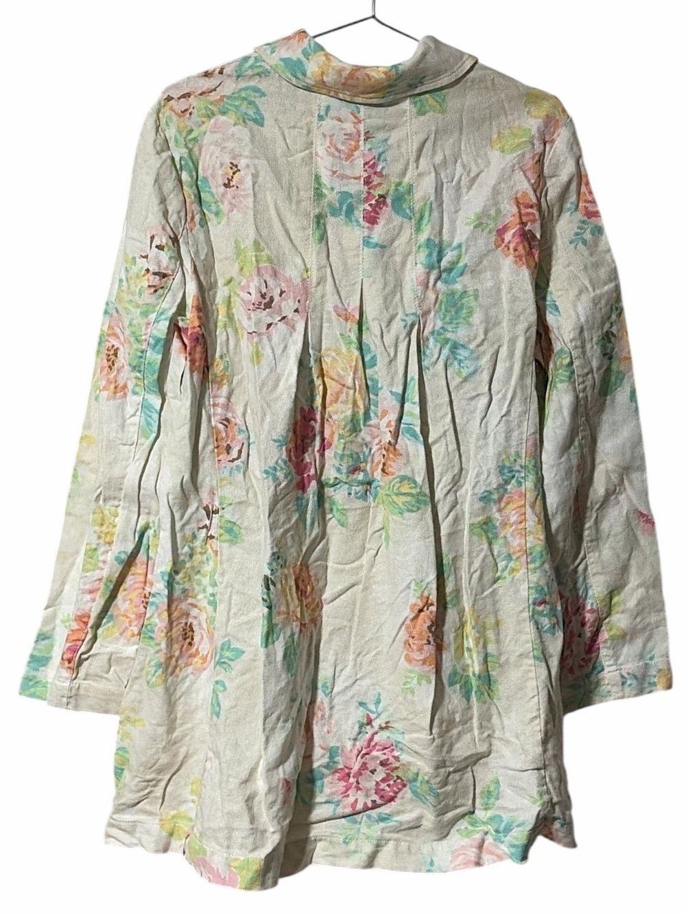 J. Jill Floral White Linen Blend Jacket - Picture 3 of 5